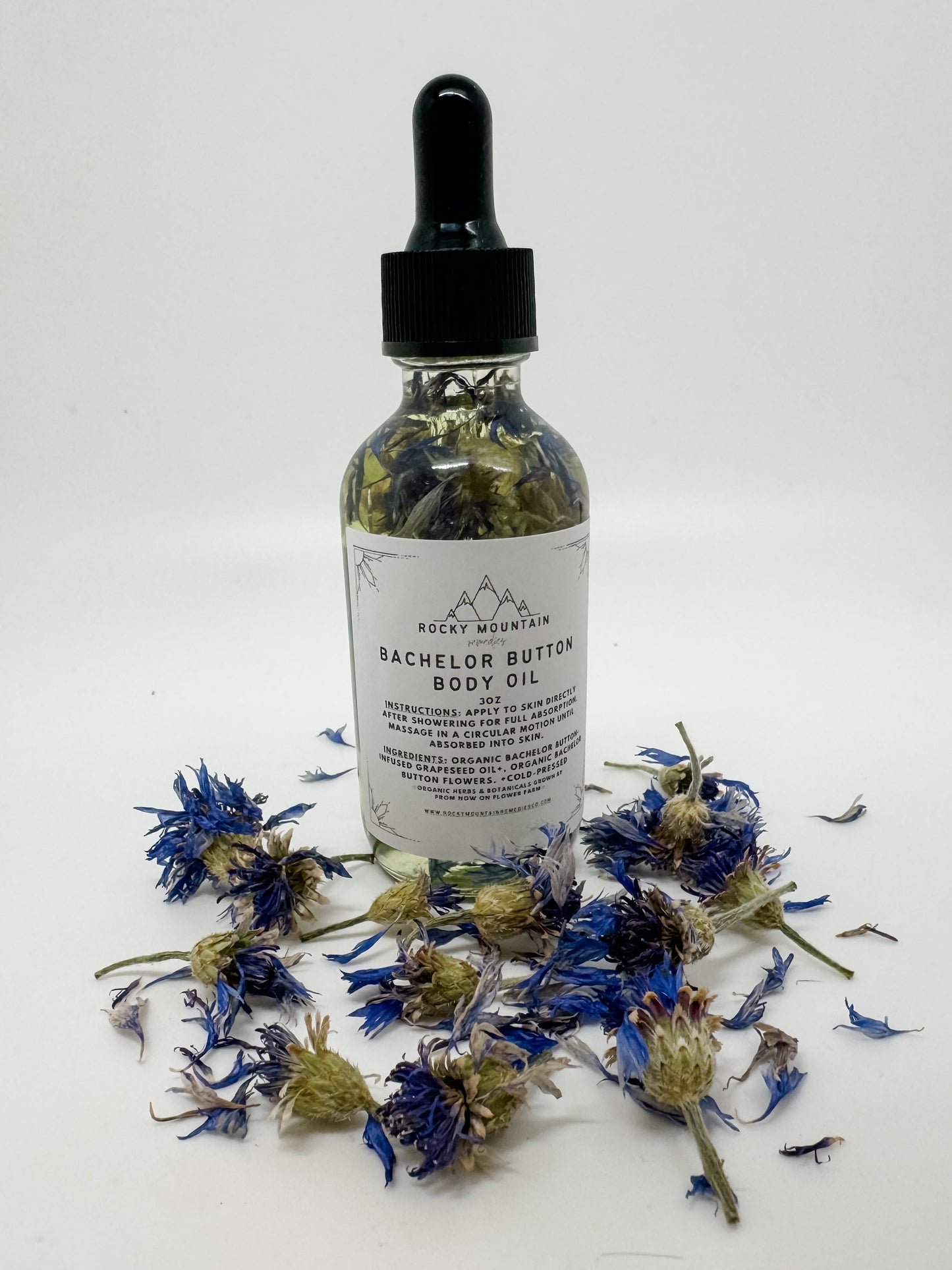 Bachelor Button Body Oil